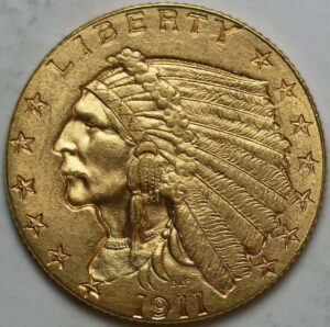 1911-D Indian Quarter Eagle