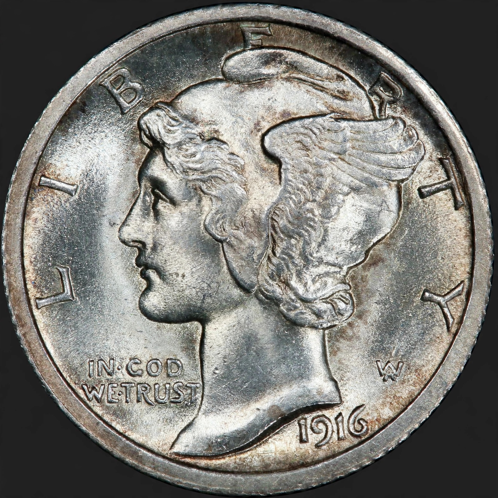 1916-D Mercury Dime