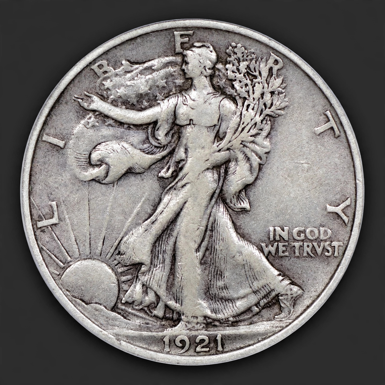 1921-D Walking Liberty Half Dollar