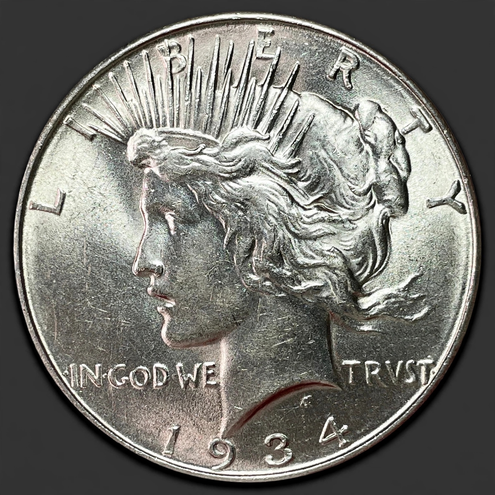 Illustration placeholder — 1934-S Peace dollar