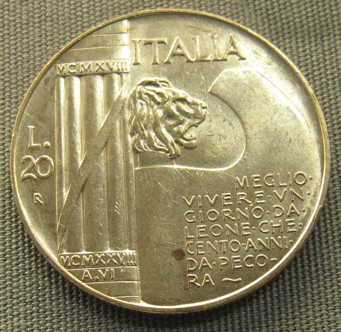 Italy 20 Lire Gold “Marengo” (1861–1927) coin photo