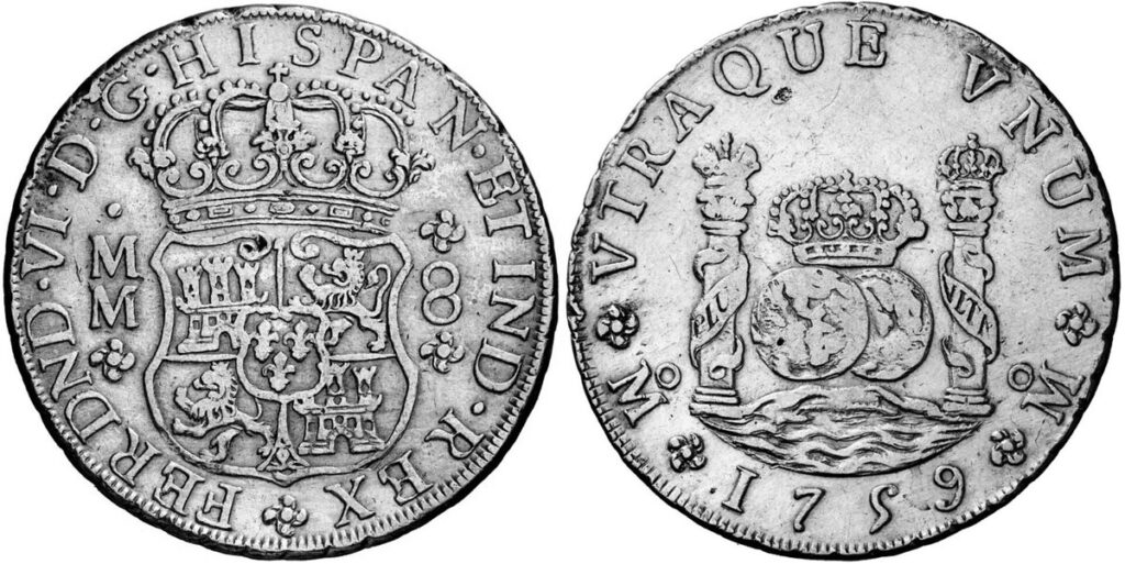 Spain 8 Reales “Pillar Dollar” — the Piece of Eight