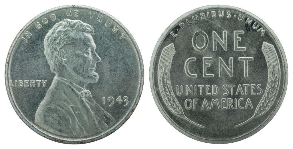 1943 Steel Cent