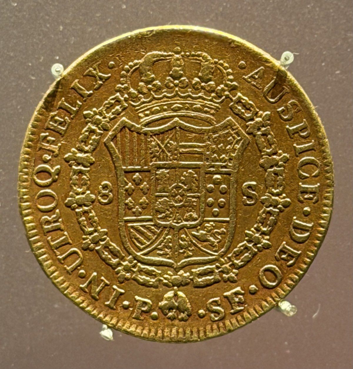 Colonial 8 Escudos Gold — the Bogotá & Popayán “Doubloon” coin photo