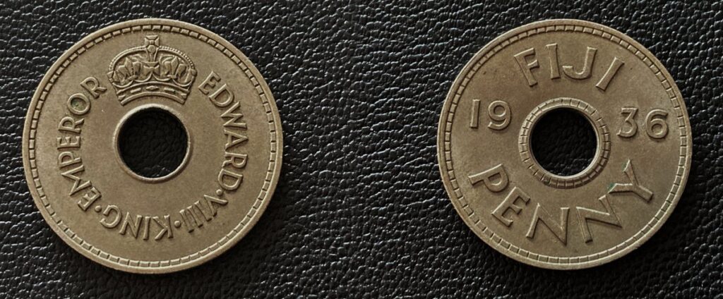 Fiji 1936 Edward VIII Penny — The One-Year Colonial Key