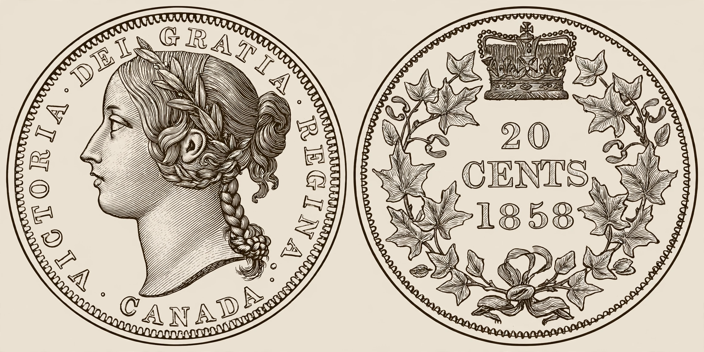 1858 20 Cents