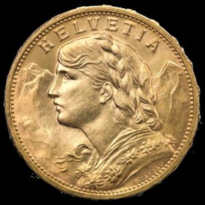 Swiss Vreneli 20 Francs Gold (1897–1949)